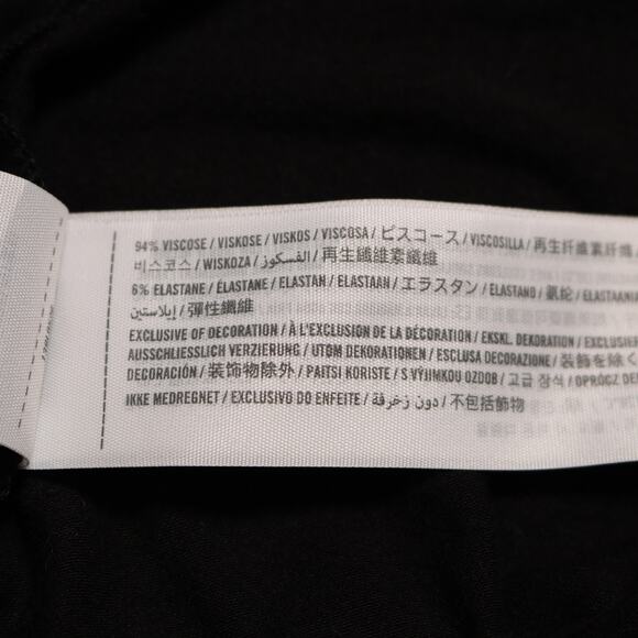 Abercrombie Relaxed Fit V Neck Short Sleeve Black T Shirt Soft Stretch Size XS - Picture 6 of 8